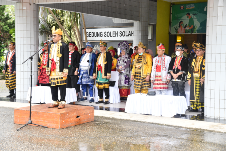 UHO Peringati HUT Ke-78 Kemerdekaan RI, Rektor Sampaikan Pesan Mendikbud Dalam Amanatnya