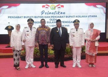 Gubernur Sultra Resmi Melantik Pj Bupati Buton dan Pj Bupati Kolaka Utara