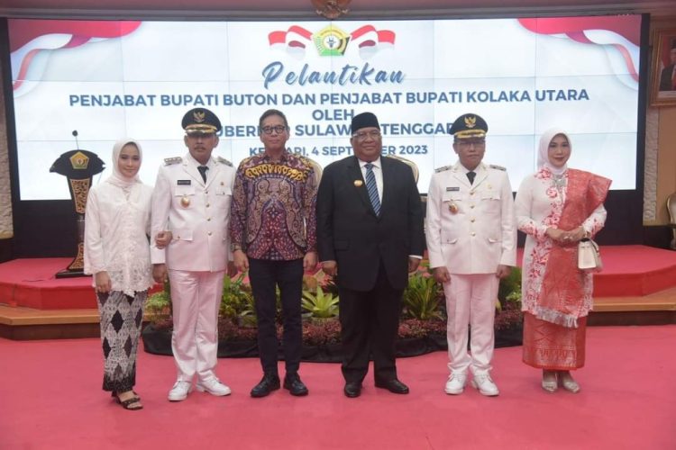 Gubernur Sultra Resmi Melantik Pj Bupati Buton dan Pj Bupati Kolaka Utara