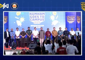 Kumham Goes To Campus Sambangi UHO, Wamenkumham RI Sosialisasikan UU KUHP Baru