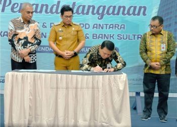 Pemkab Buteng bersama Bank Sultra Tandatangi Kerja Sama Terkait KKPD