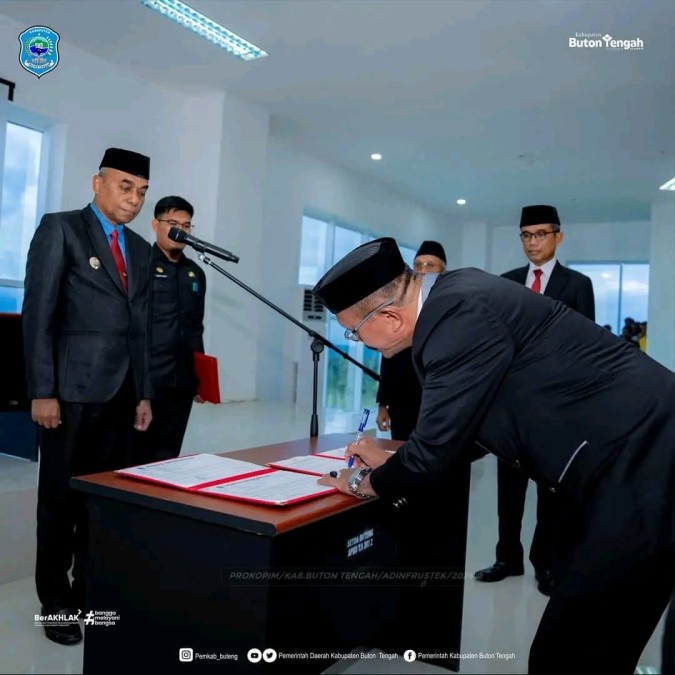La Saripi Resmi Menjabat Pj Sekda Buton Tengah