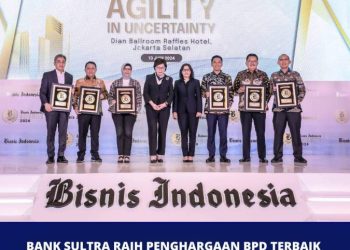 Aset Hingga 15 Triliun, Bank Sultra Raih Penghargaan sebagai BPD Terbaik di BIA 2024