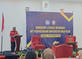 Tingkatkan Kesadaran Literasi, UHO Gelar Workshop Literasi Bersama UPT Perpustakaan