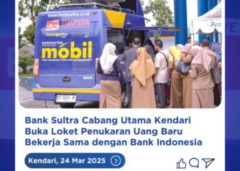 Bank Sultra Cabang Utama Kendari & Bank Indonesia Fasilitasi Penukaran “Uang Baru” Bagi Masyarakat