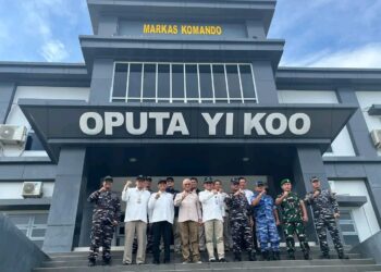 Sekda Sultra Lakukan Kick Off Ekspedisi Rupiah Berdaulat 2025 Bekerja Sama dengan BI & TNI AL