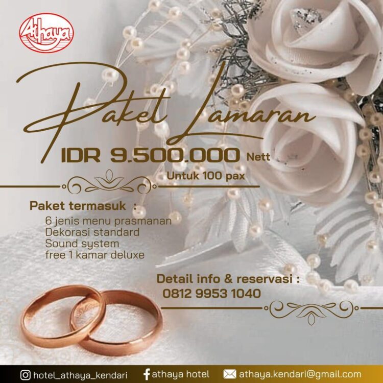 Hotel Athaya Kendari Kembali Tawarkan Harga Terjangkau Untuk Paket Lamaran