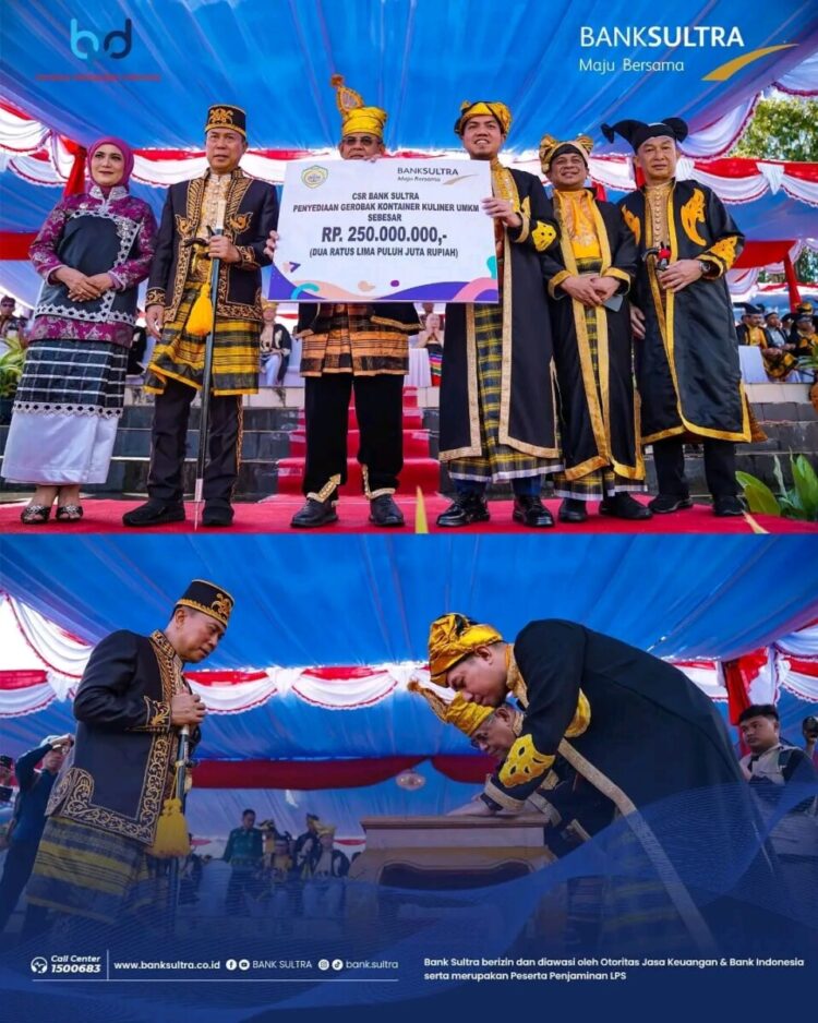 Momentum HUT Baubau ke-484, Bank Sultra Salurkan CSR dan Teken Mou Pengembangan Layanan Keuangan