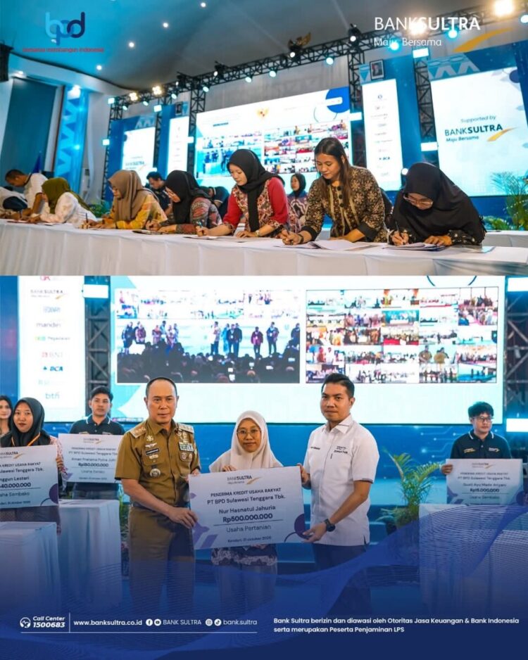 Dukung UMKM dan Perumahan Rakyat, Bank Sultra Sukses Gelar Akad Massal KUR Bersama 1.800 Debitur di Sultra