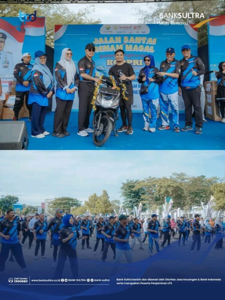 Memeriahkan HUT KORPRI ke-54, Bank Sultra Persembahkan Hadiah Utama Satu Unit Sepeda Motor