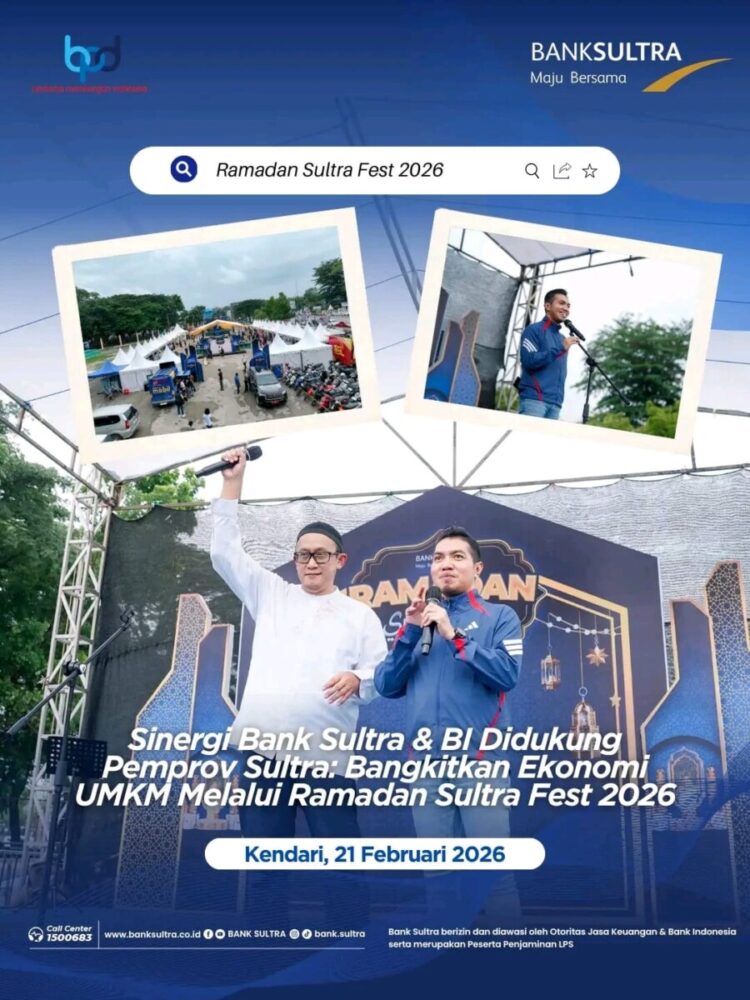 Sinergi Bank Sultra dan BI Didukung Pemprov Sultra: Bangkitkan Ekonomi UMKM Melalui Ramadan Sultra Fest 2026