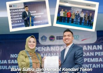 Bank Sultra dan Pemkot Kendari Teken MoU dan PKS, Perkuat Digitalisasi Keuangan Daerah
