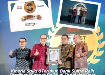 Kinerja Solid & Terukur, Bank Sultra Raih Predikat “Sangat Baik” di The Asian Post Best Regional Champion Awards 2026