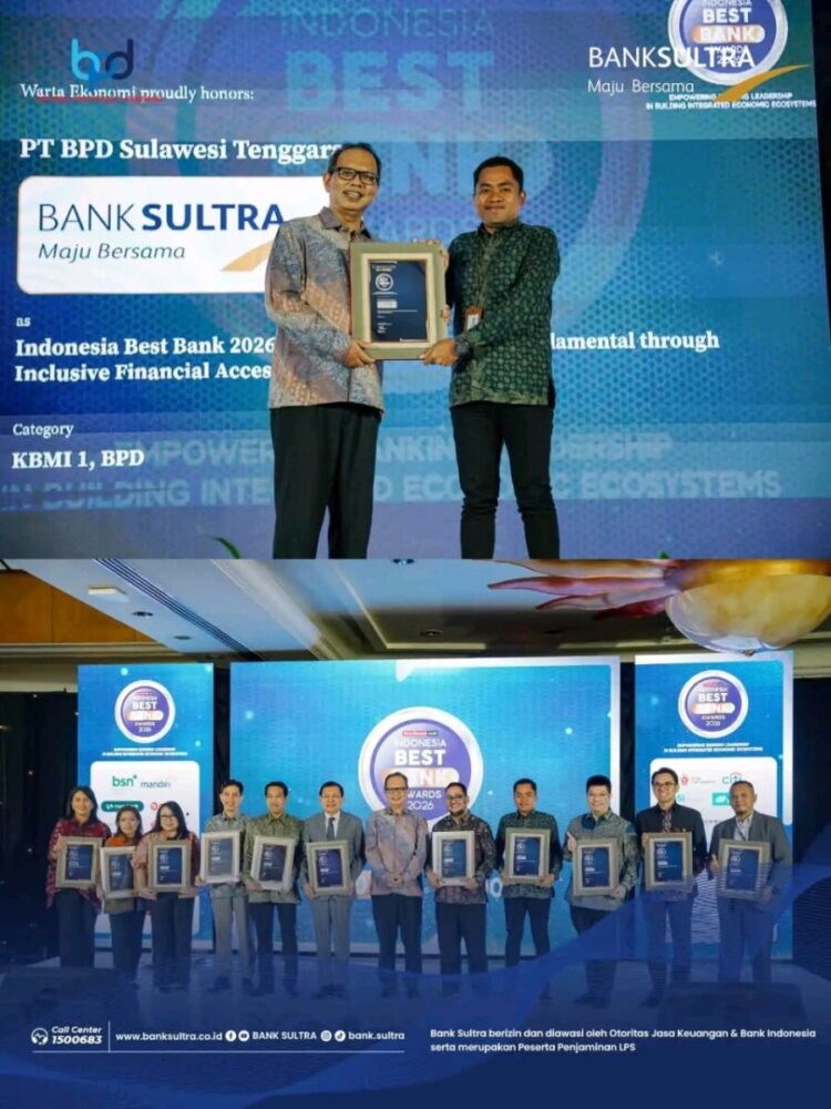 Raih 3 Penghargaan dalam Sepekan Lebih, Bank Sultra Tunjukkan Kinerja Solid dan Tata Kelola yang Prima