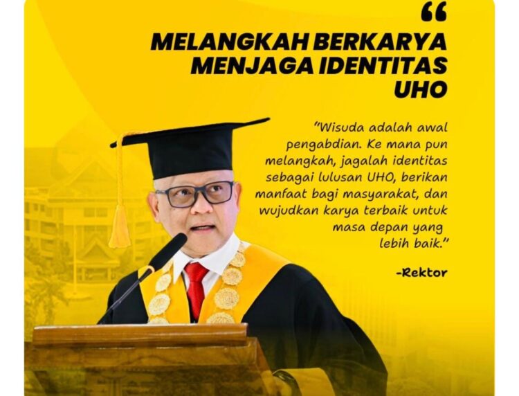 UHO Lepas 752 Lulusan Baru, Plt Rektor: Dunia Nyata Keras, IPK Tinggi Aja Gak Cukup!