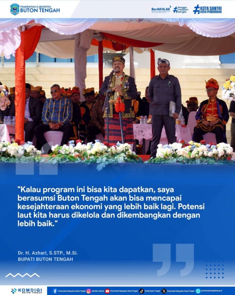 HUT Ke-12, Buton Tengah Perkuat Agenda Pembangunan dan Transformasi Ekonomi Maritim