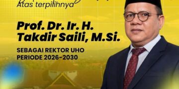 Takdir Saili Unggul dalam Pemilihan Rektor Universitas Halu Oleo